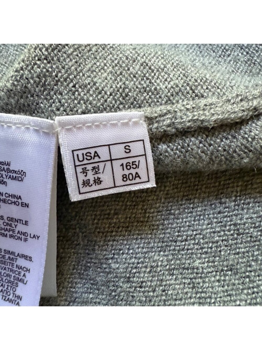 Brooks Brothers Size S Gray Wool Blend Sleeveless Mock Neck Sweater Dress - Picture 5 of 16